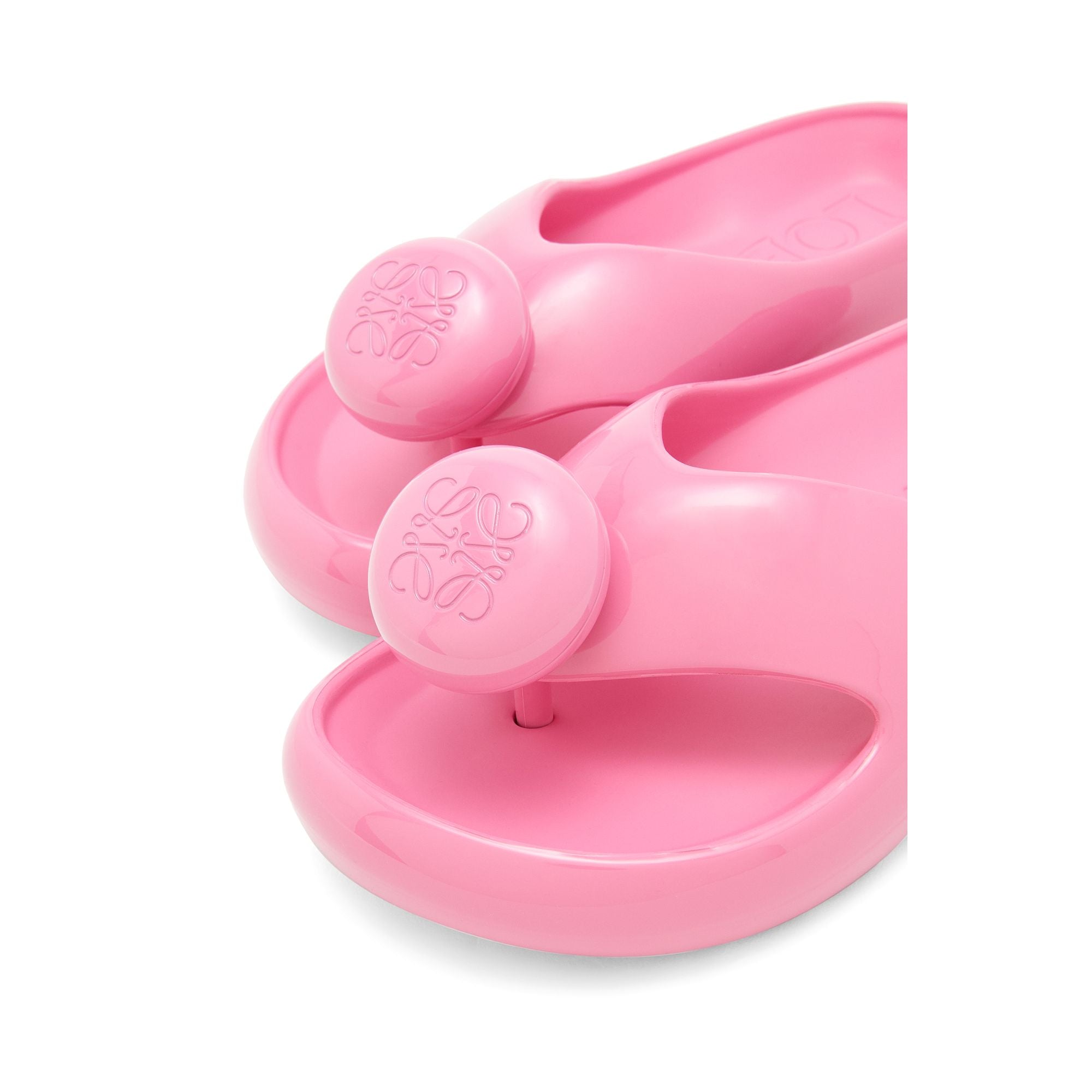 Women Foam Pebble Toe Post Glossy - Pink