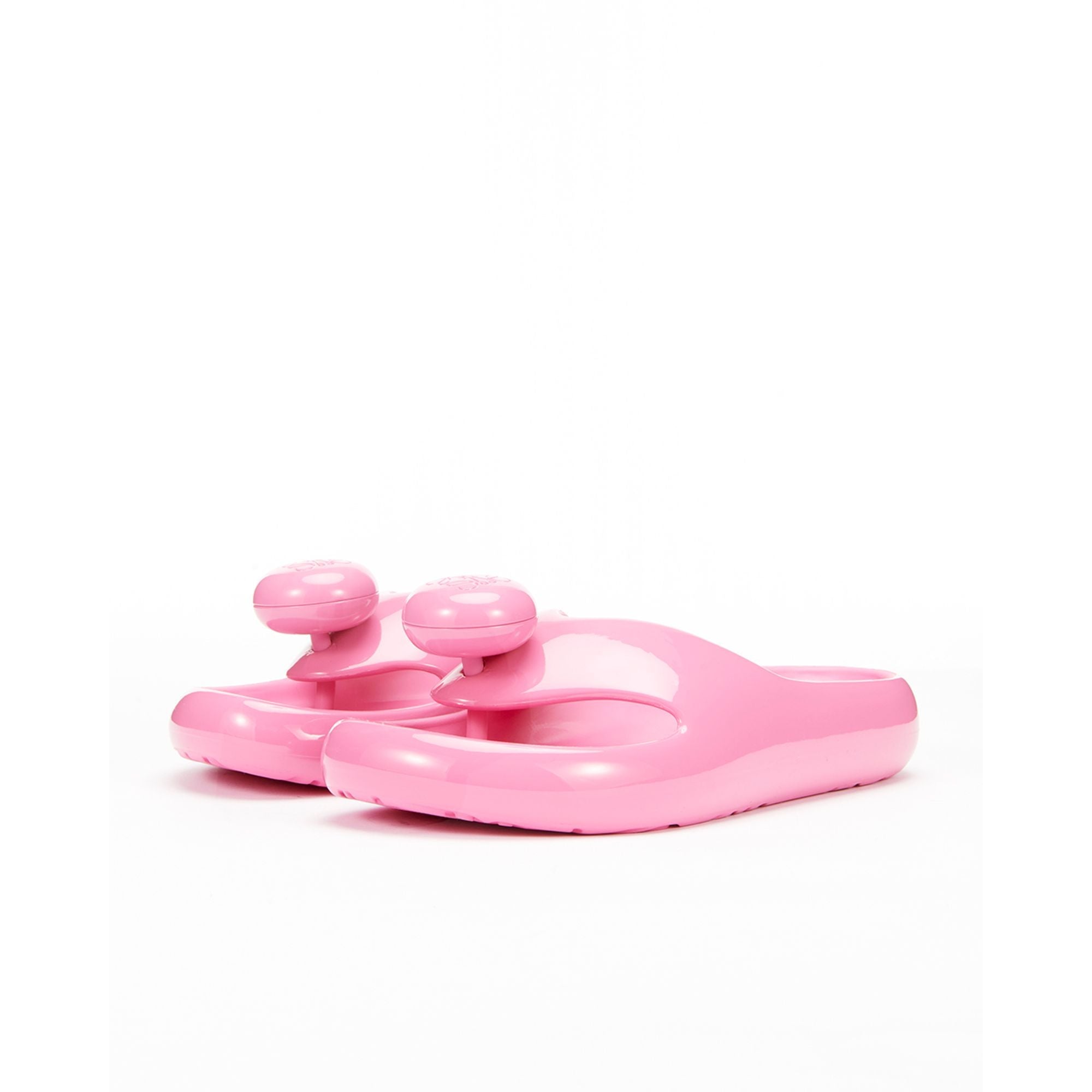 Women Foam Pebble Toe Post Glossy - Pink