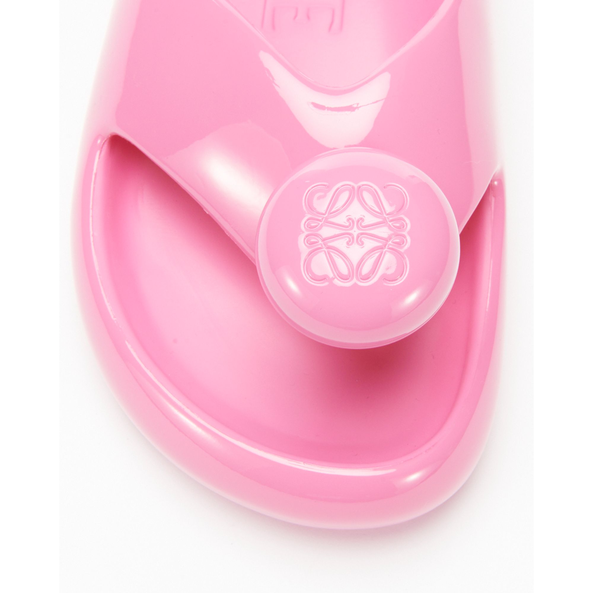 Women Foam Pebble Toe Post Glossy - Pink