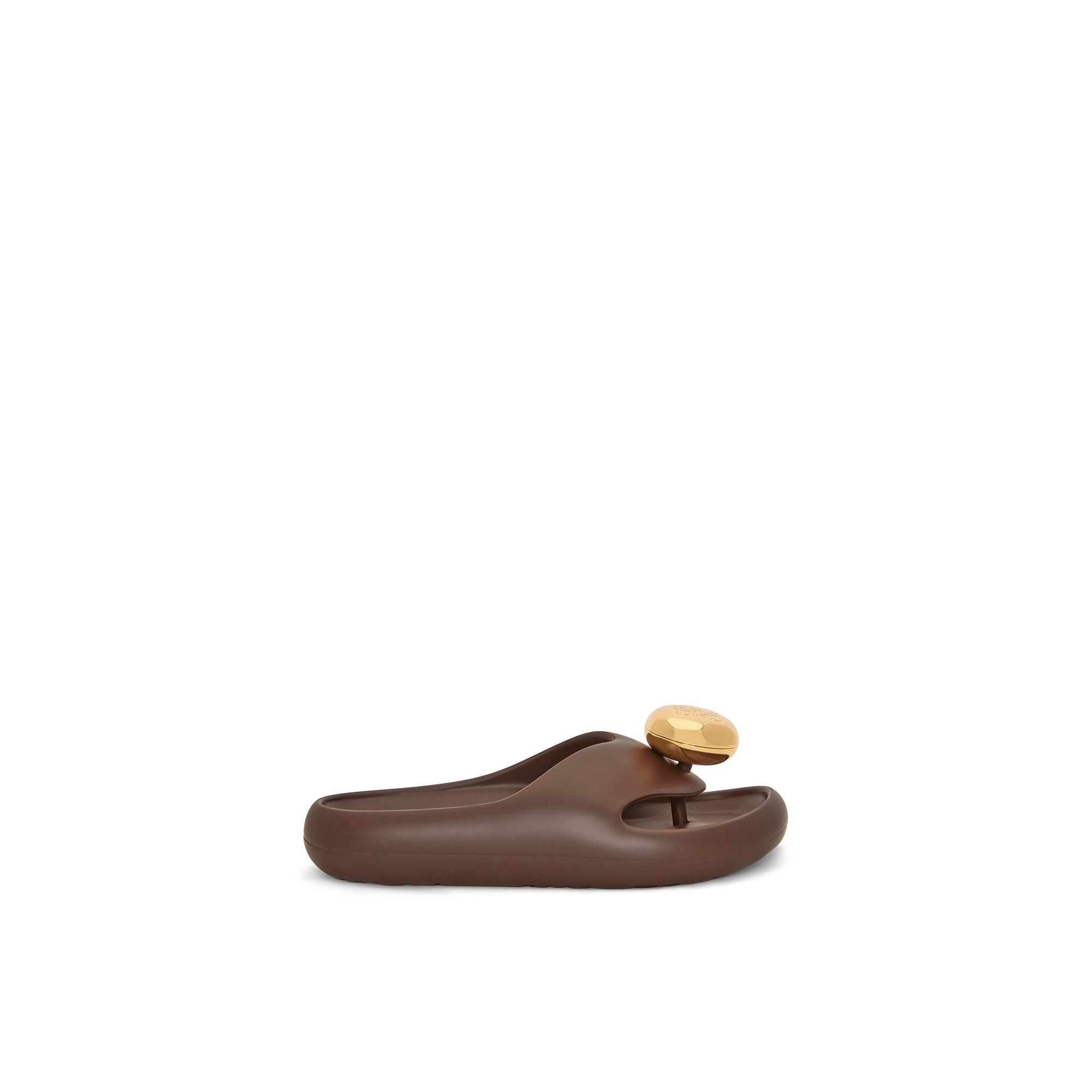 Women Foam Pebble Toe Post - Shitake
