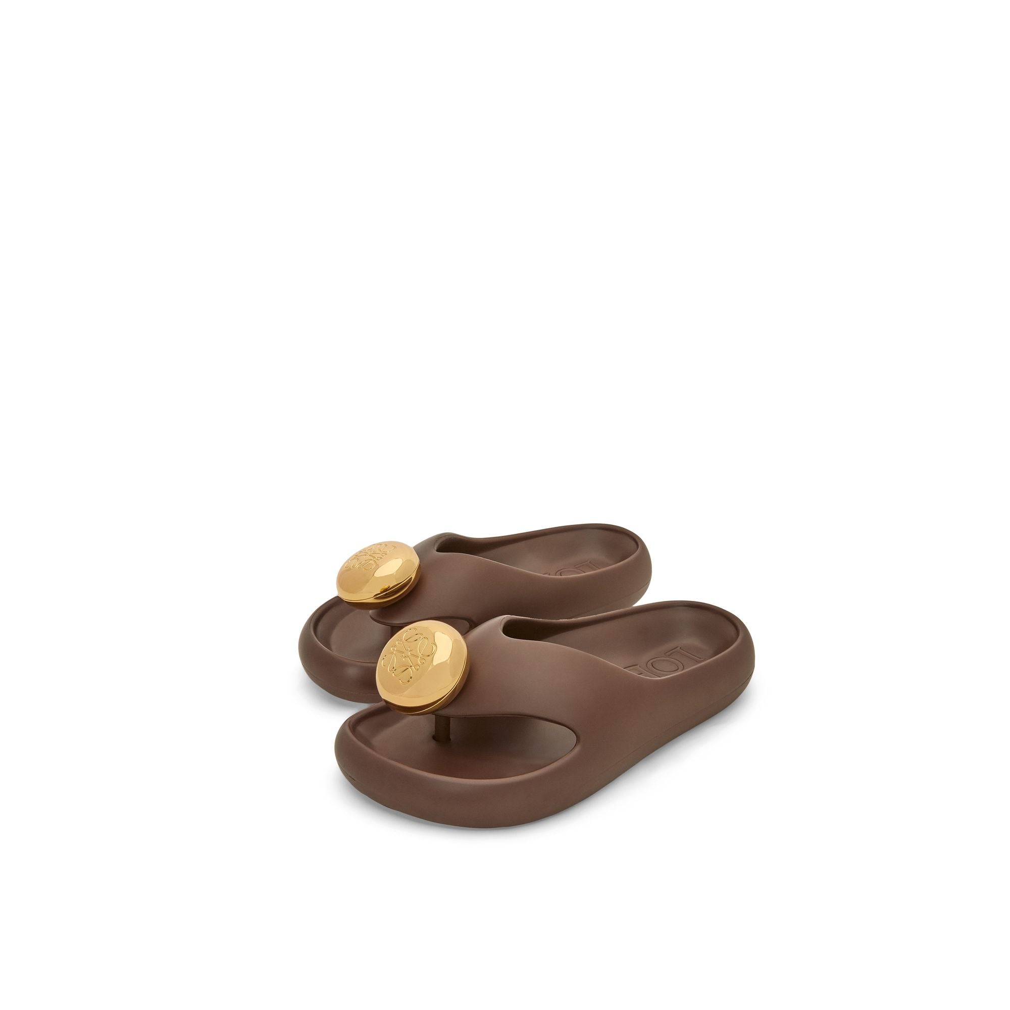 Women Foam Pebble Toe Post - Shitake