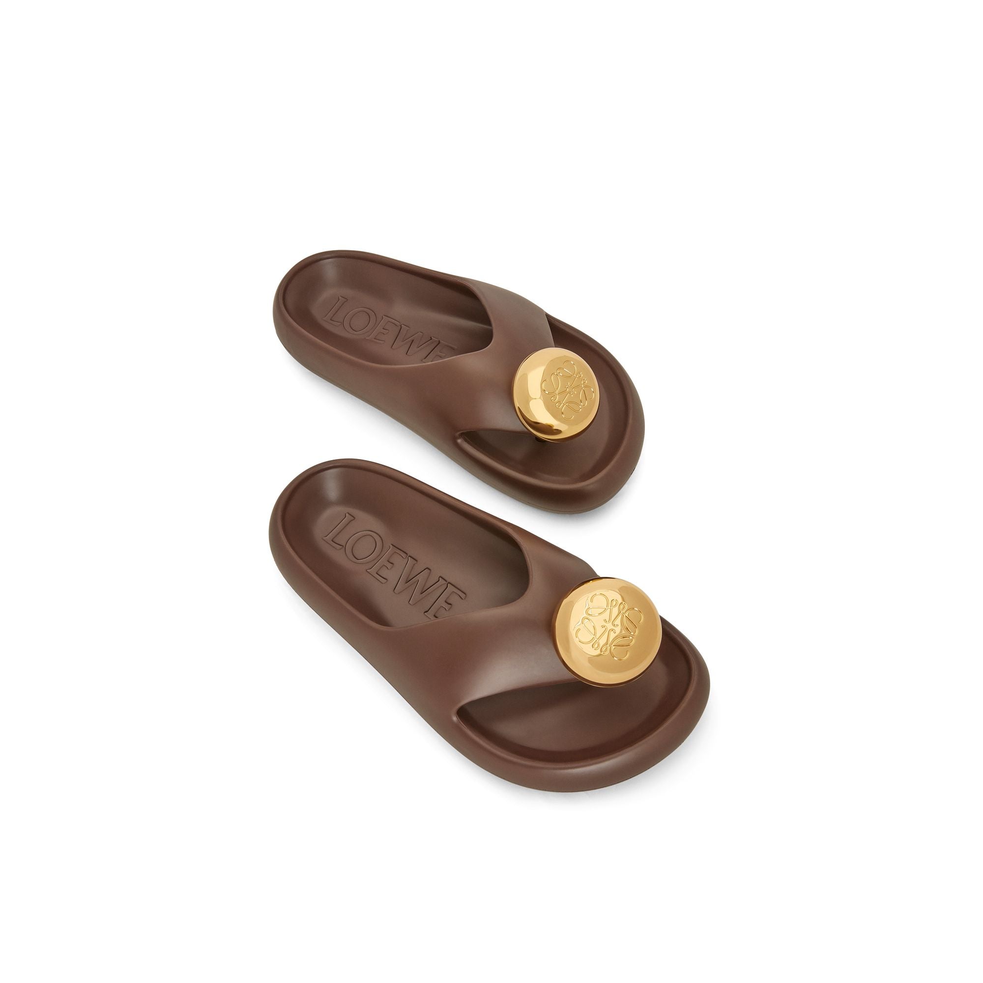 Women Foam Pebble Toe Post - Shitake