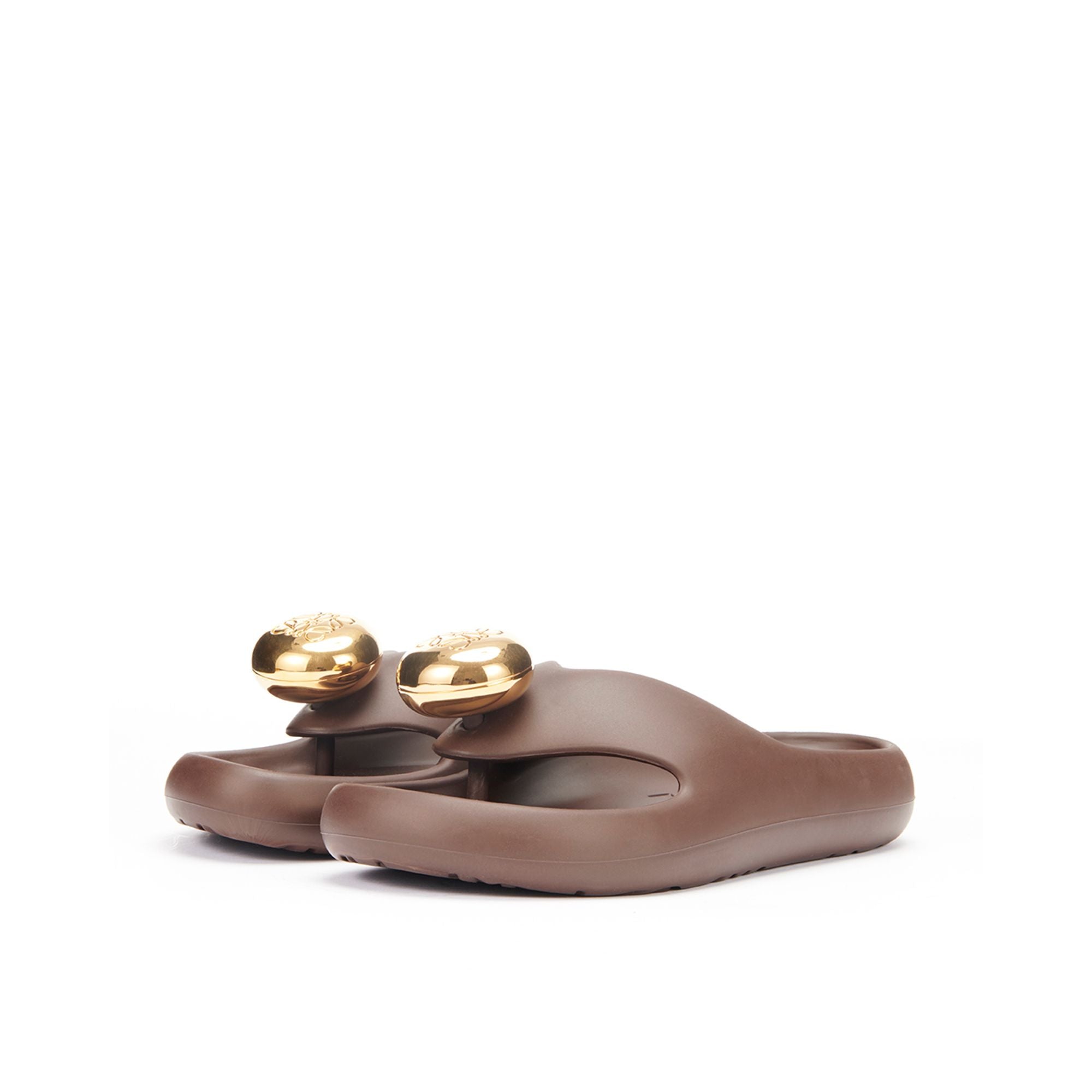 Women Foam Pebble Toe Post - Shitake
