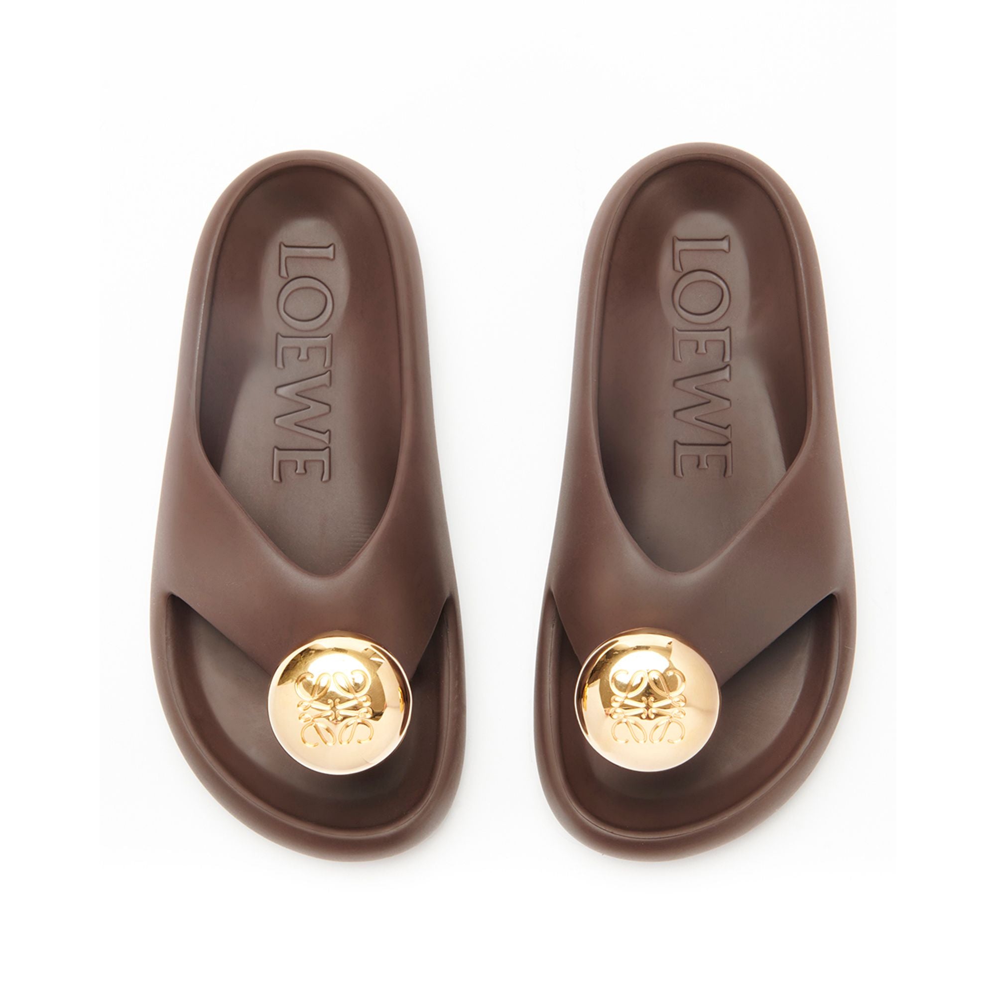 Women Foam Pebble Toe Post - Shitake