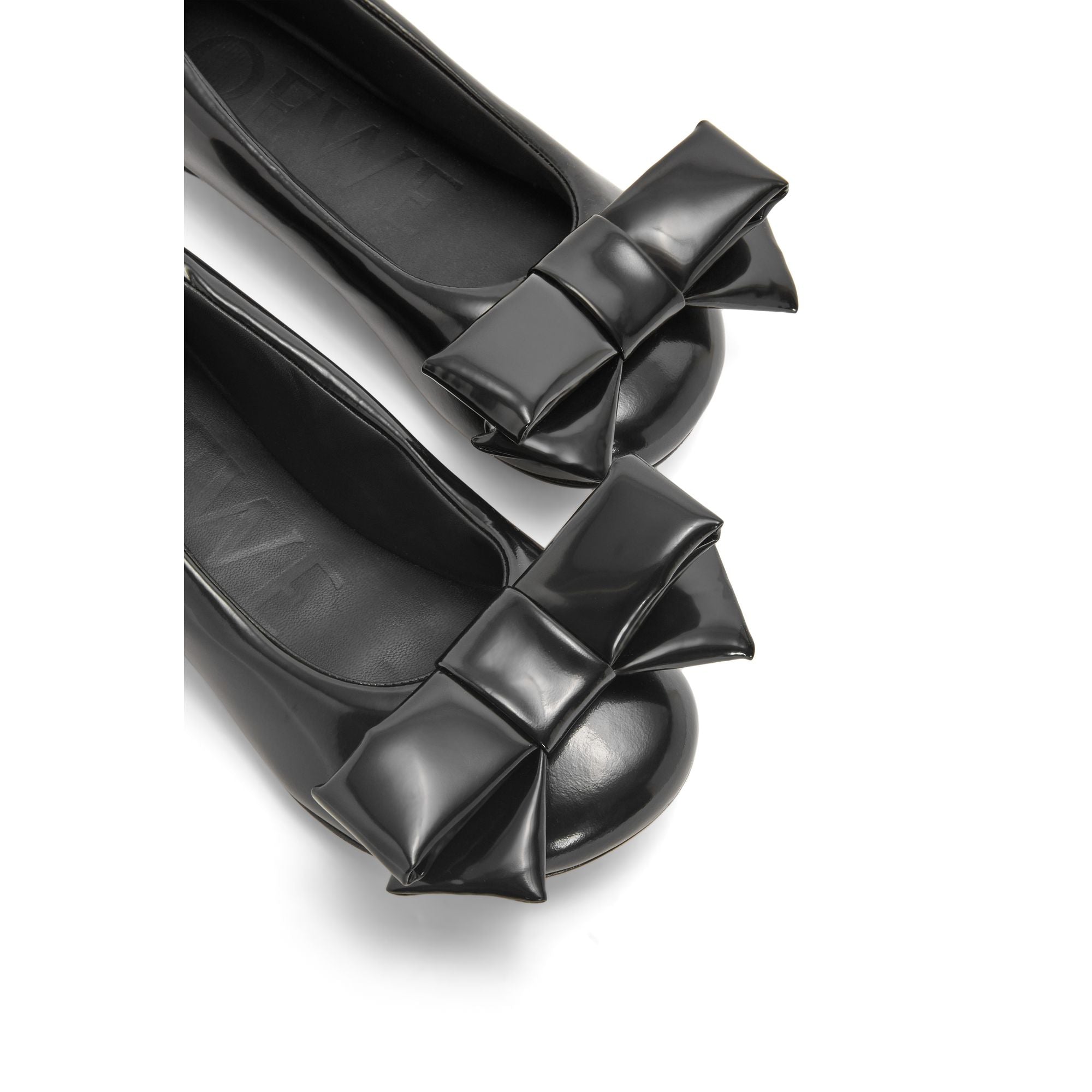 Women Puff Ballerina - Black
