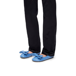 Women Puff Ballerina - Light Denim