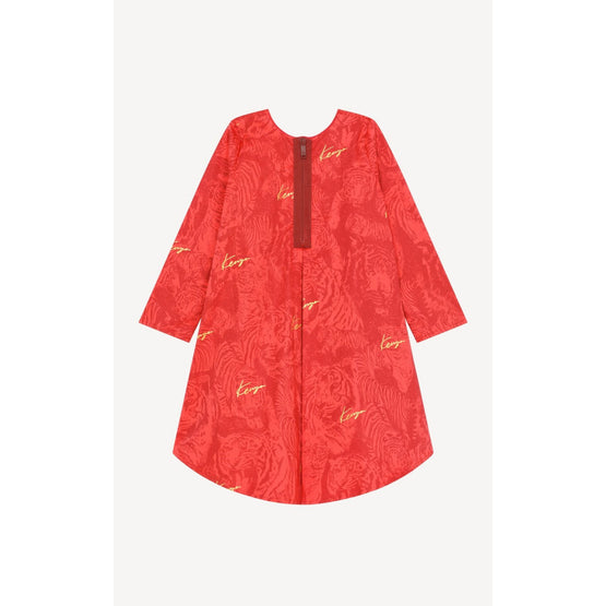 Kids Robe À Godet - Vermillion