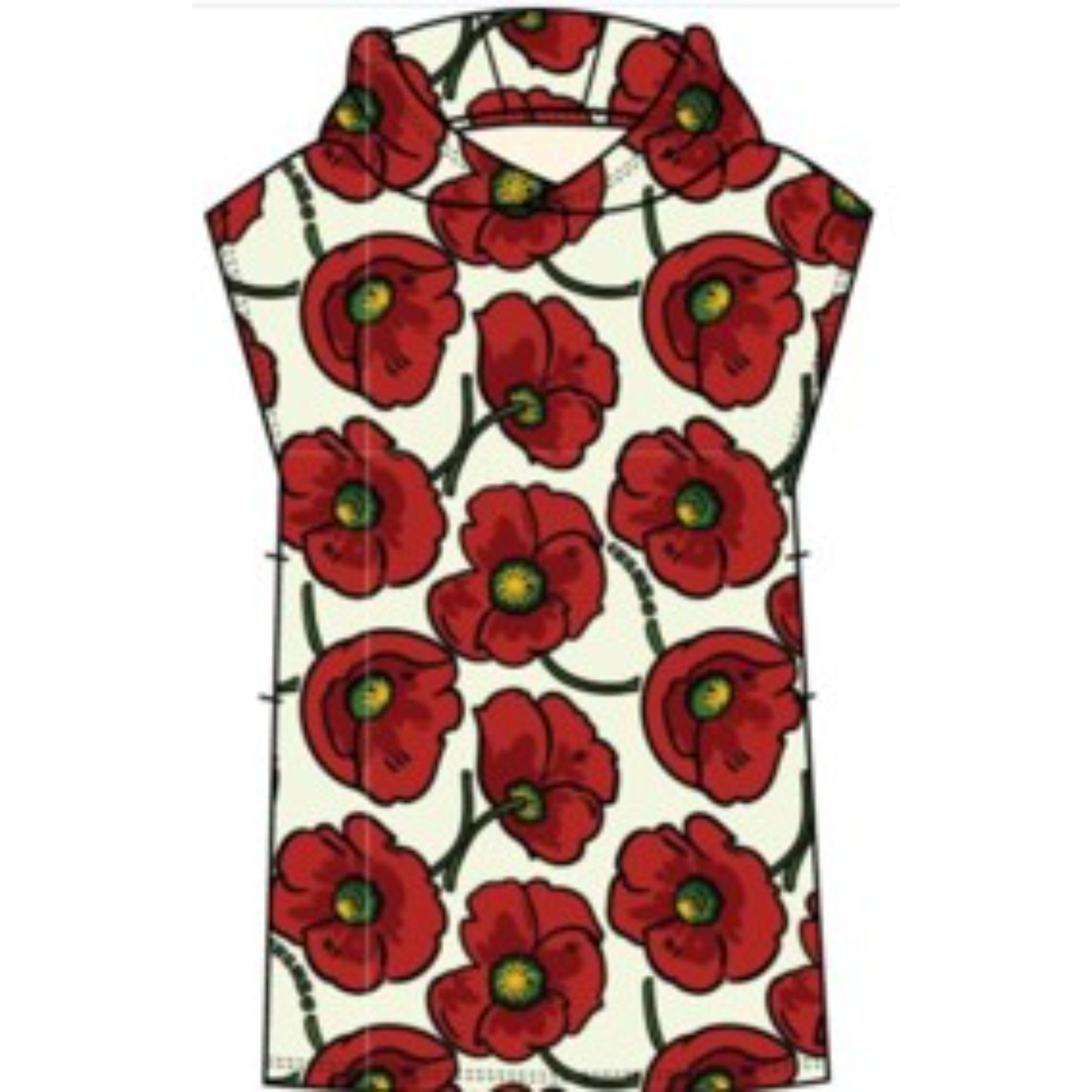 Kids Robe Sans Manche A Capuche - Cream