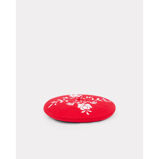 Kids Beret - Vermillion