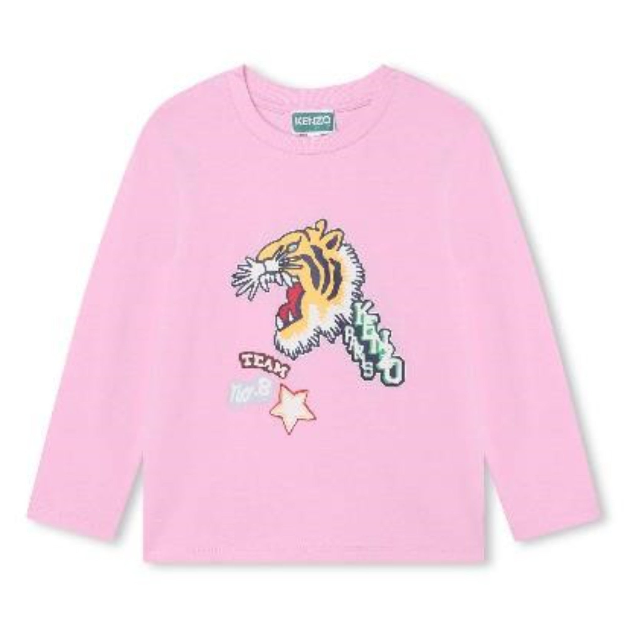 Kids Tee-Shirt Manches Longues - Flamingo Pink