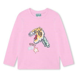 Kids Tee-Shirt Manches Longues - Flamingo Pink