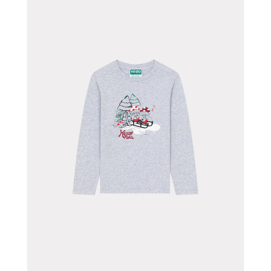 Kids Tee-Shirt Manches Longues - Pearl Grey