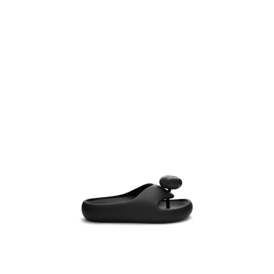 Men Foam Thong Slide - Black