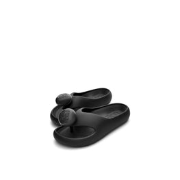 Men Foam Thong Slide - Black