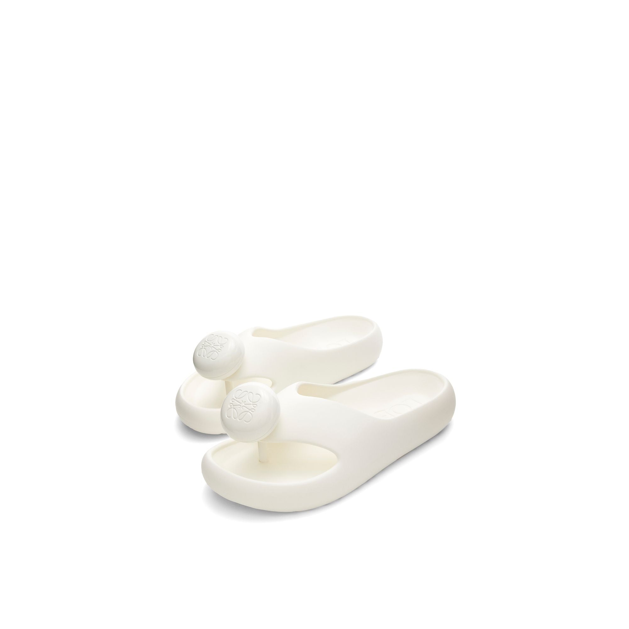 Men Foam Thong Slide - White