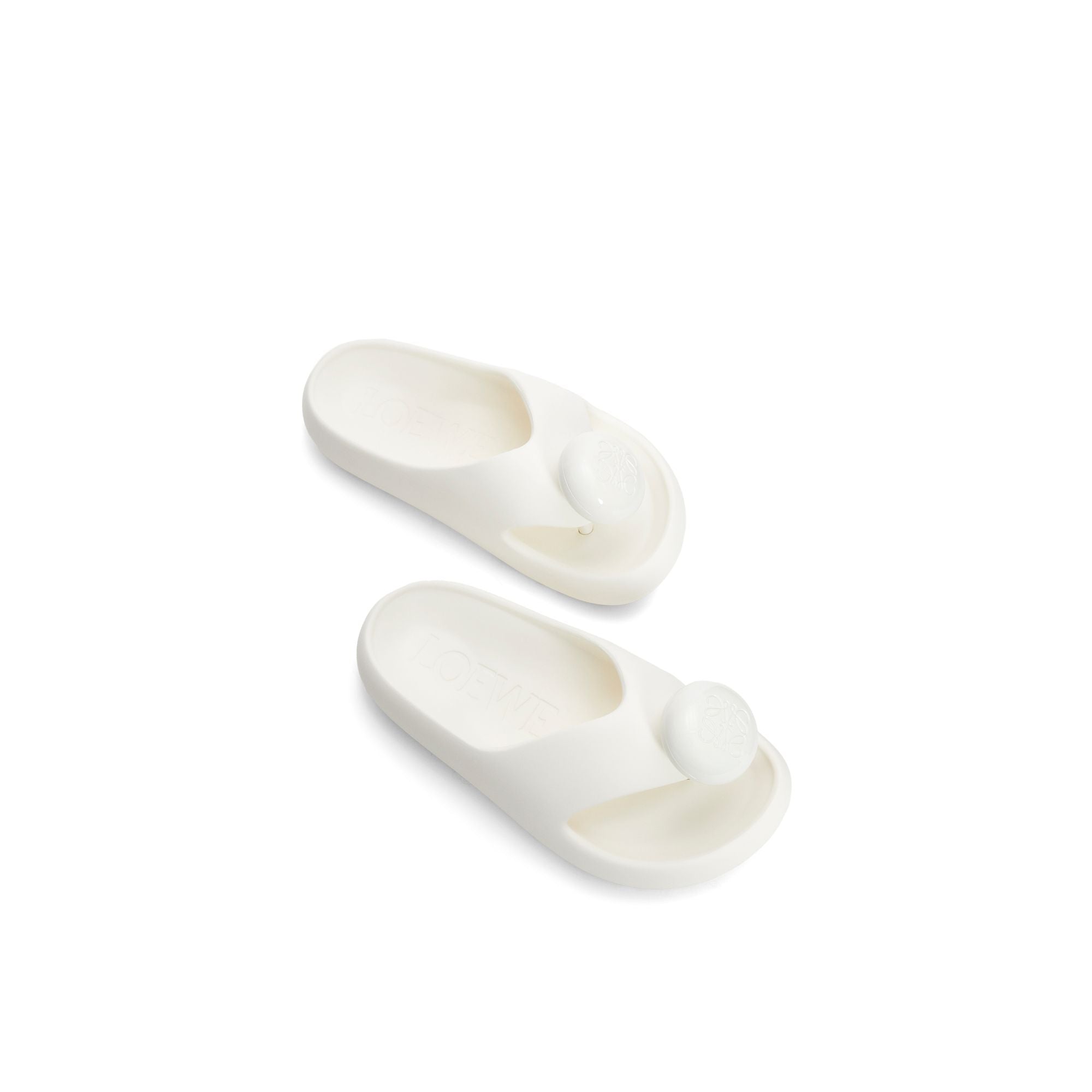 Men Foam Thong Slide - White