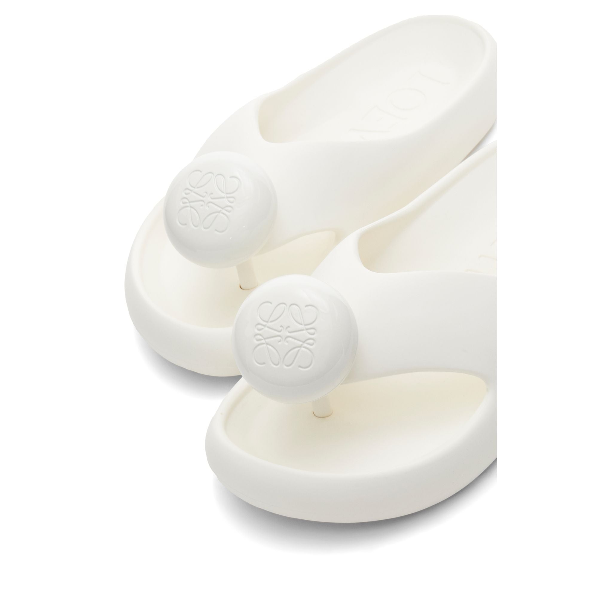 Men Foam Thong Slide - White