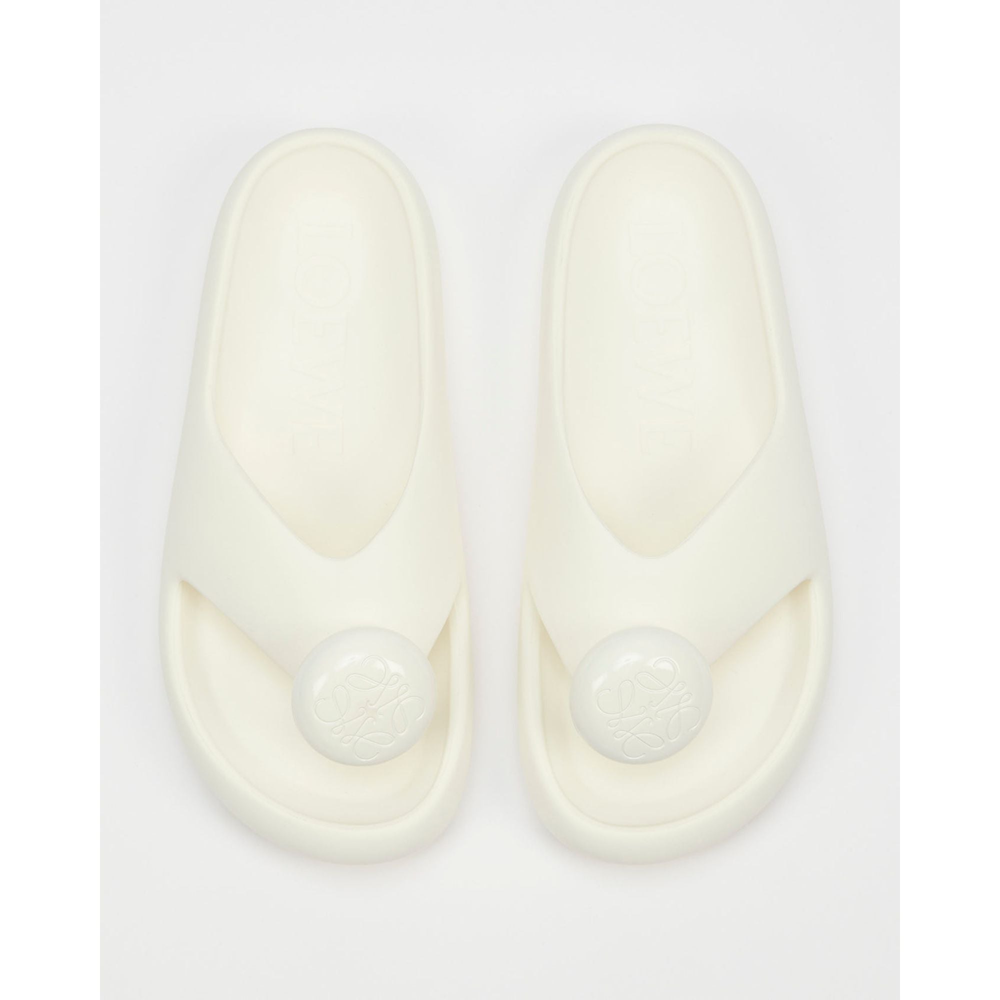 Men Foam Thong Slide - White