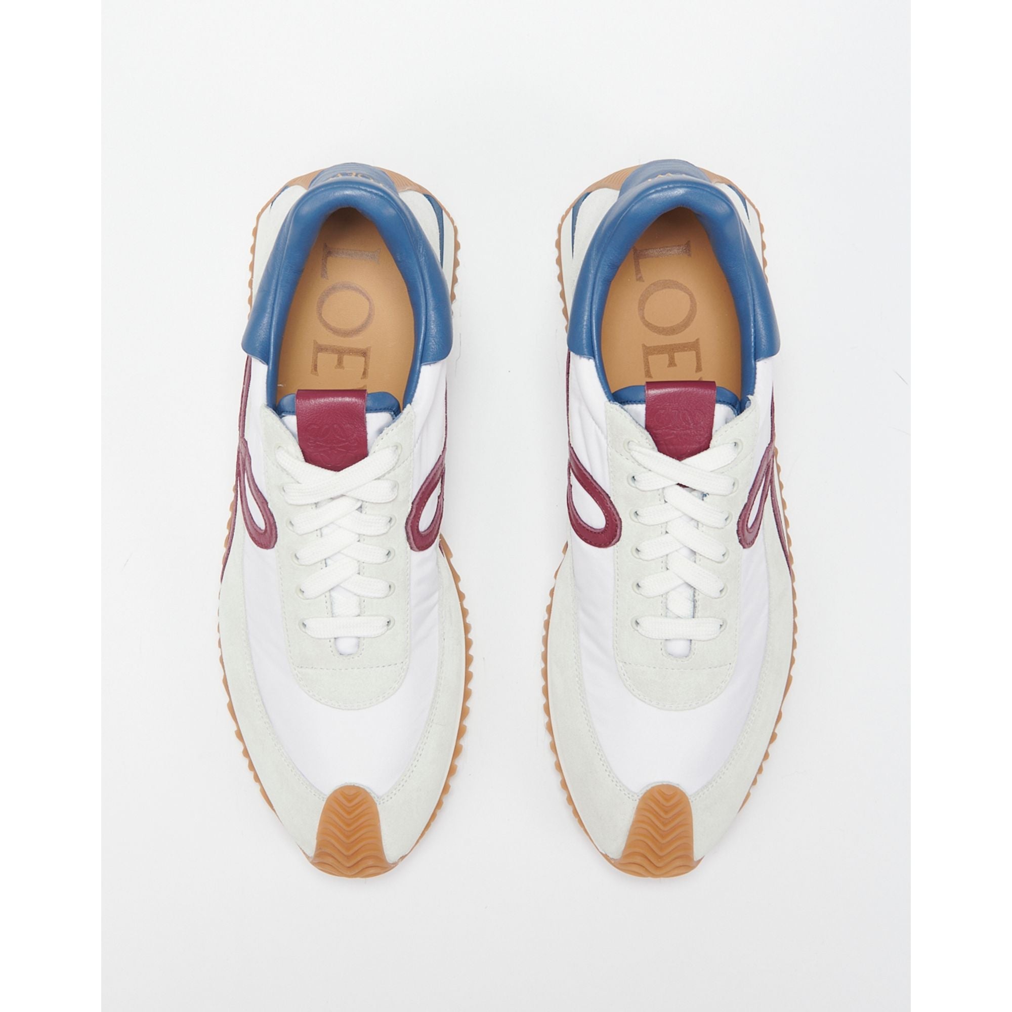 Men Flow Runner - Raw Denim/Raspberry