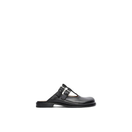 Men Campo Mary Jane Mule - Black