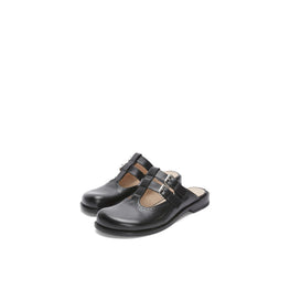 Men Campo Mary Jane Mule - Black