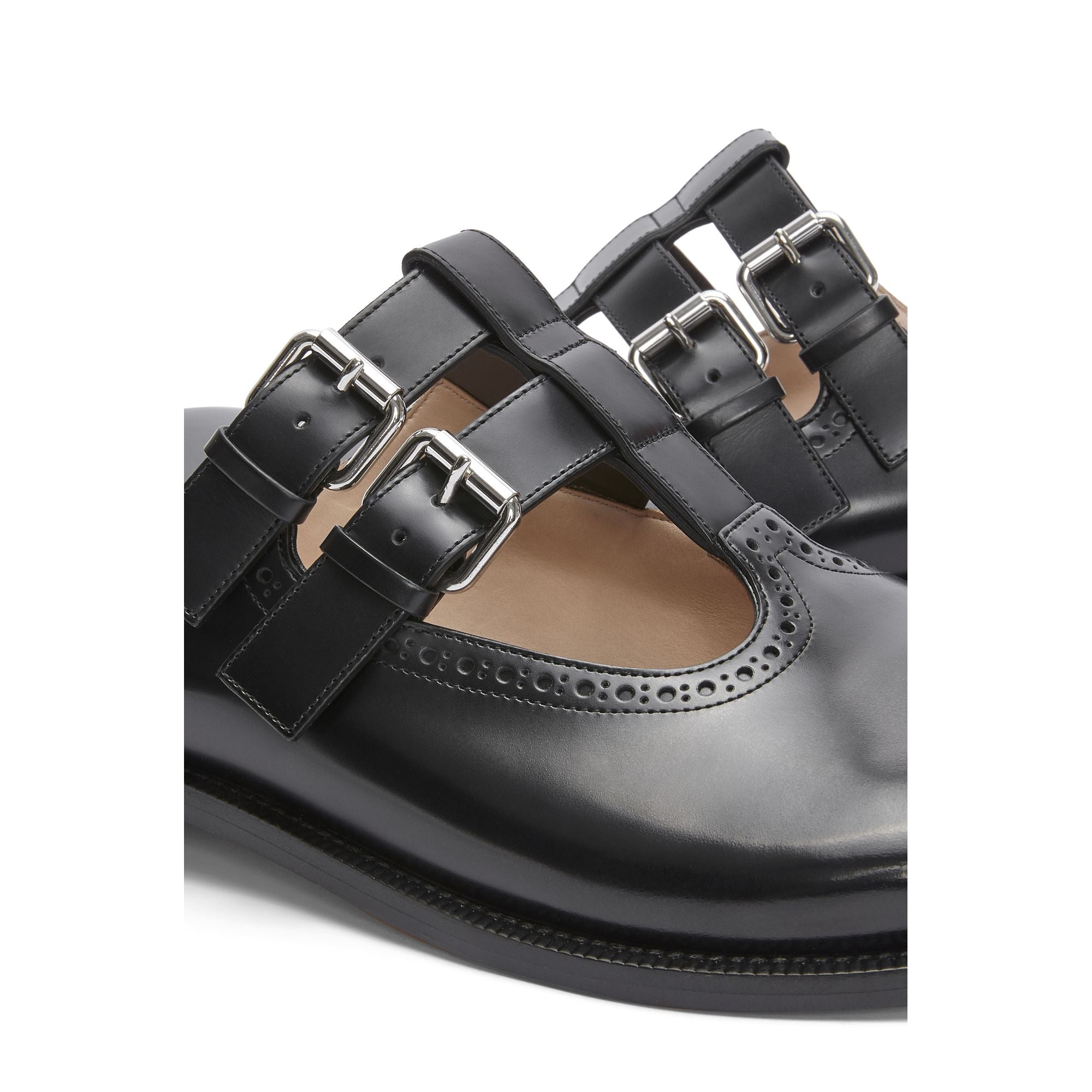 Men Campo Mary Jane Mule - Black