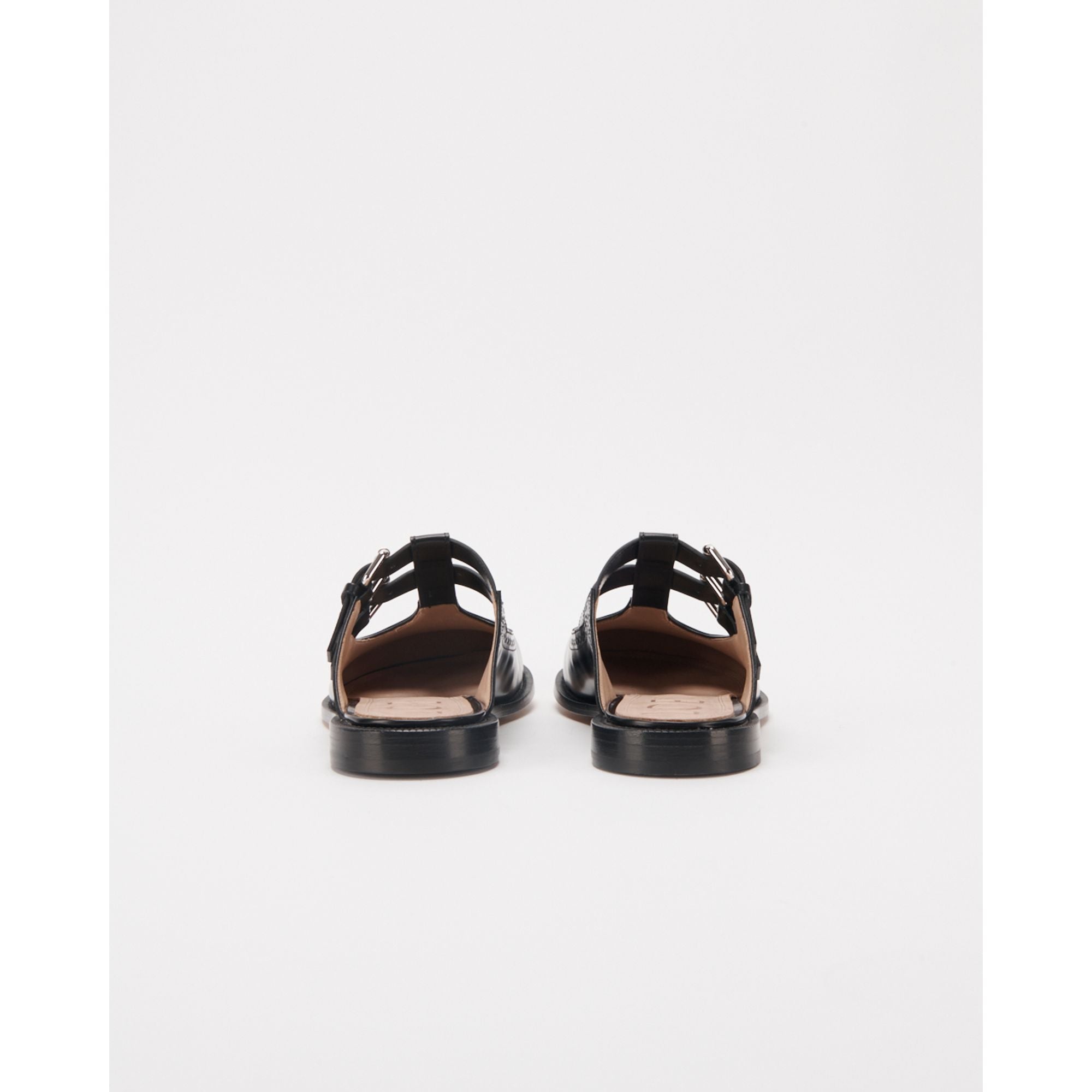 Men Campo Mary Jane Mule - Black