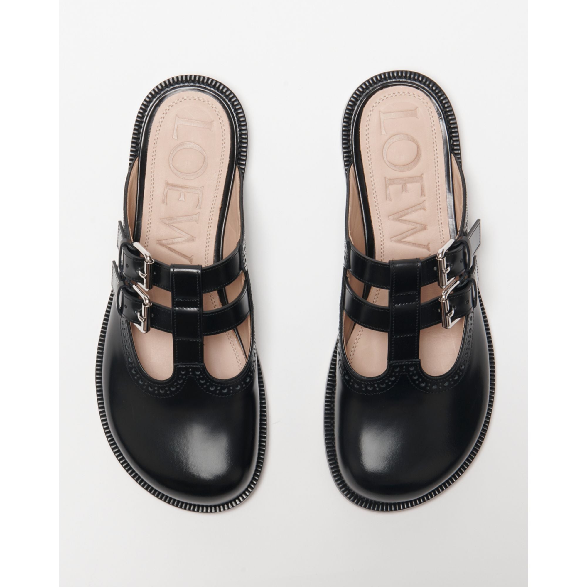 Men Campo Mary Jane Mule - Black