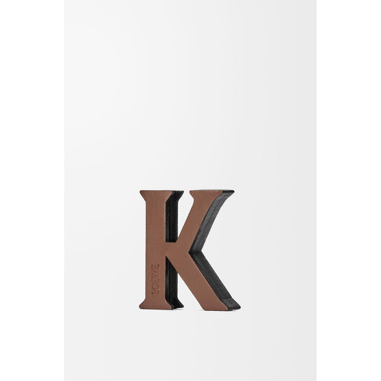 Women Letter Dice (K) - Tan/Black