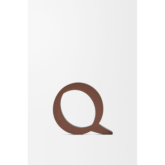 Women Letter Dice (Q) - Tan/Black