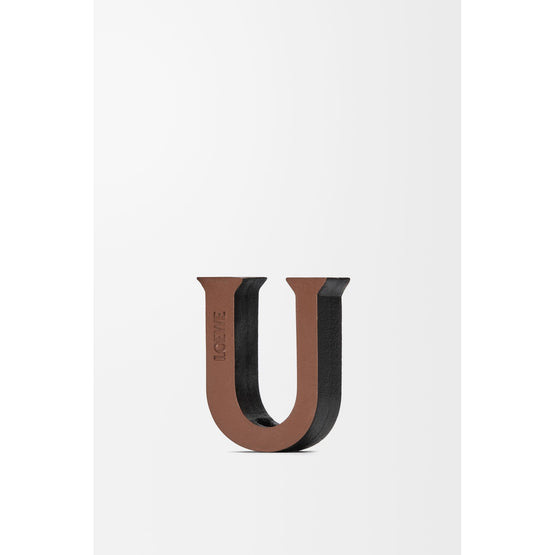 Women Letter Dice (U) - Tan/Black