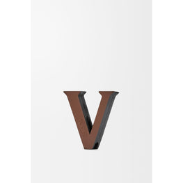 Women Letter Dice (V) - Tan/Black