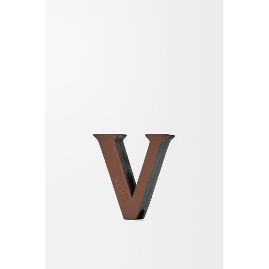 Women Letter Dice (V) - Tan/Black