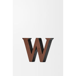 Women Letter Dice (W) - Tan/Black