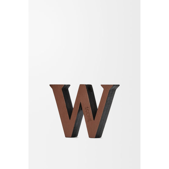 Women Letter Dice (W) - Tan/Black
