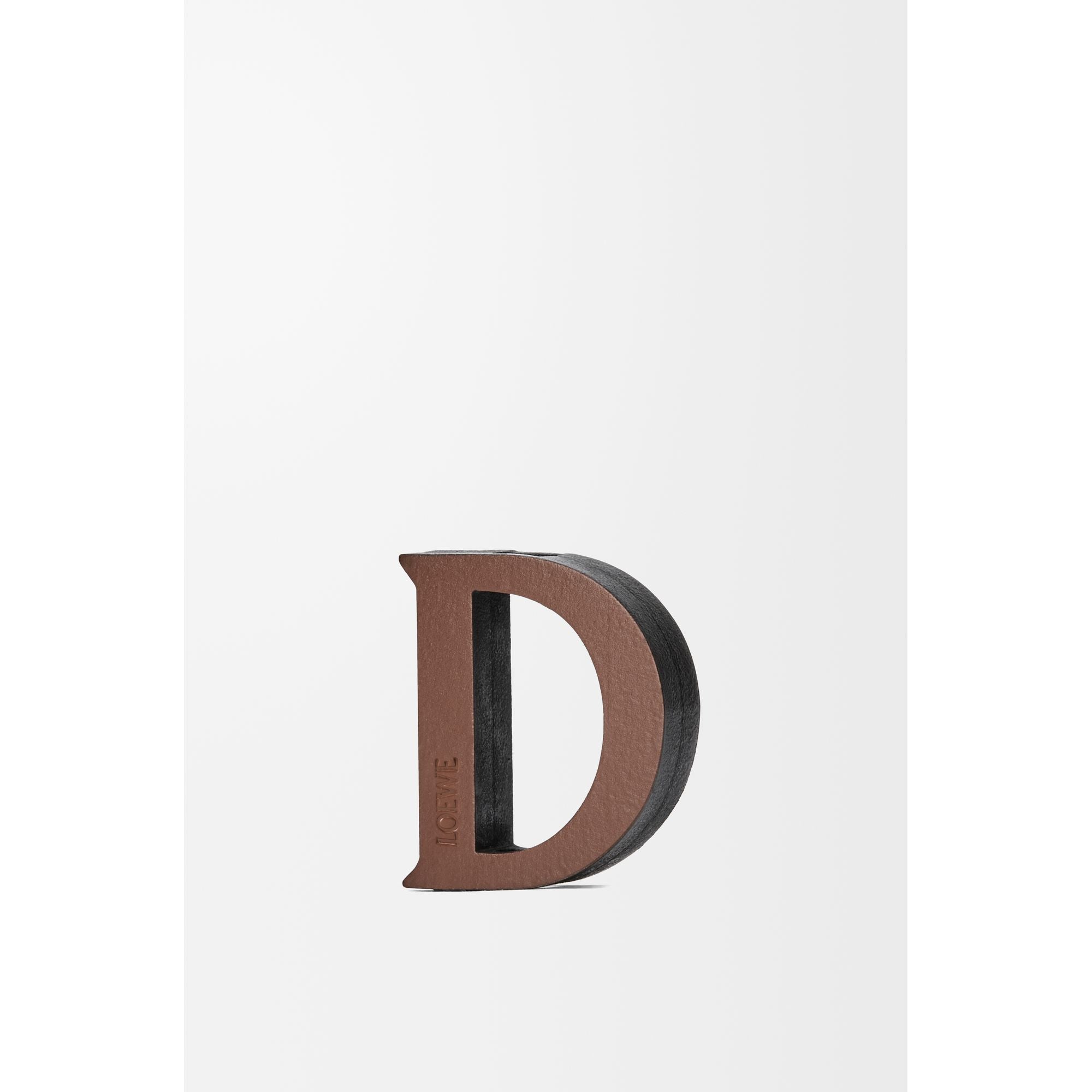 Women Letter Dice (D) - Tan/Black