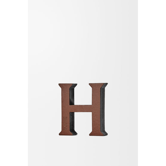 Women Letter Dice (H) - Tan/Black