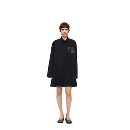 Women Trapeze Coat - Black