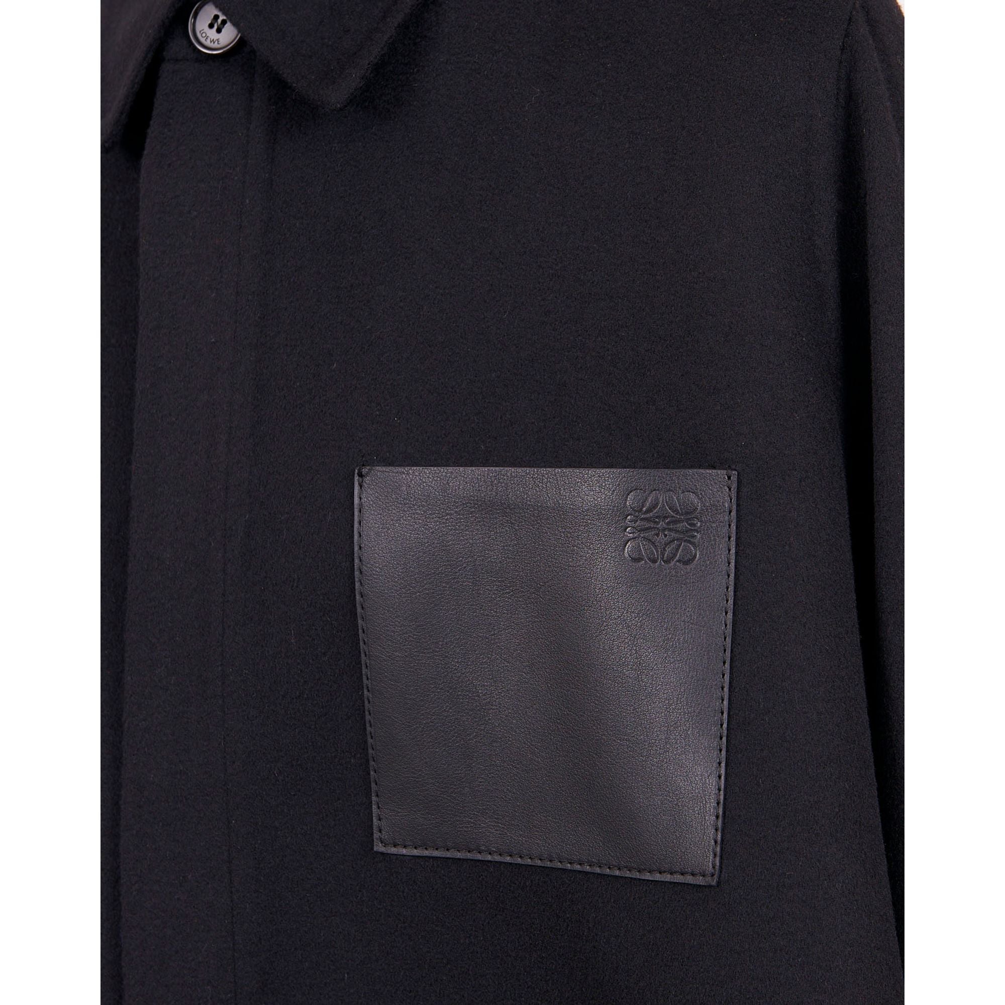 Women Trapeze Coat - Black