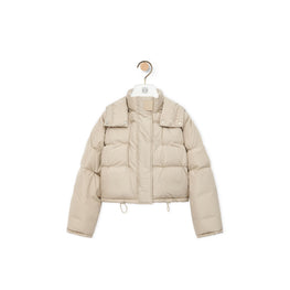 Women Puffer Jacket - Light Beige