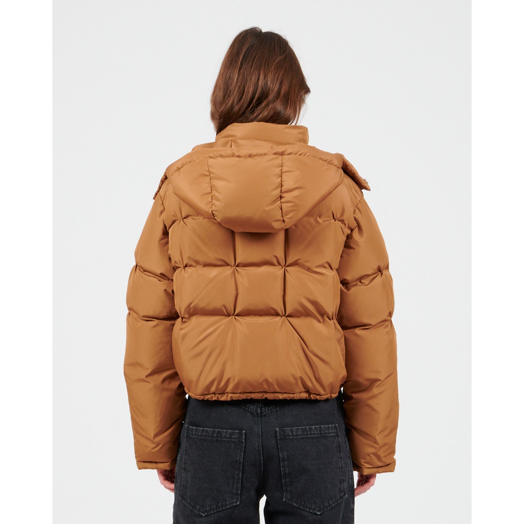 Women Puffer Jacket - Sienna Brown
