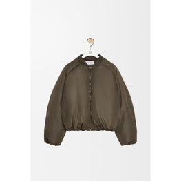 Women Padded Bomber Jacket - Loden Green