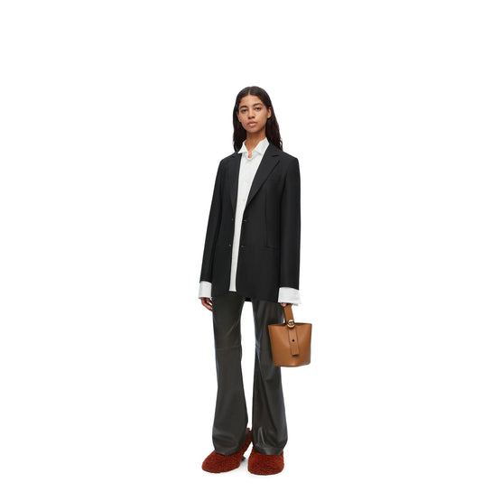 Women Tailored Jacket - Black