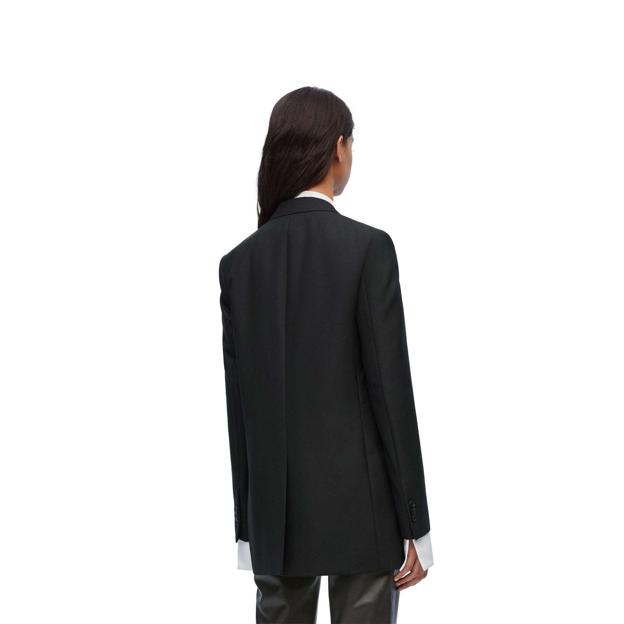 Women Tailored Jacket - Black