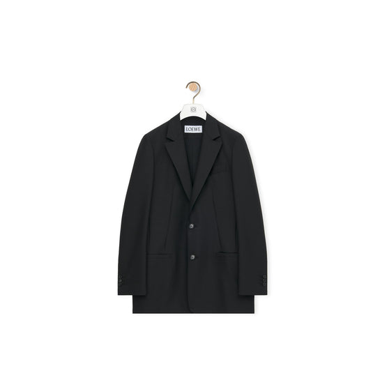Women Tailored Jacket - Black