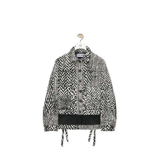Women Workwear Jacket - Black/White