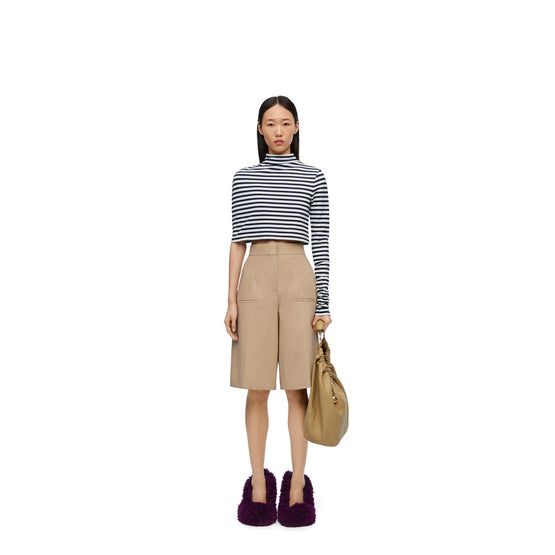 Women Tailored Shorts - Taos Taupe