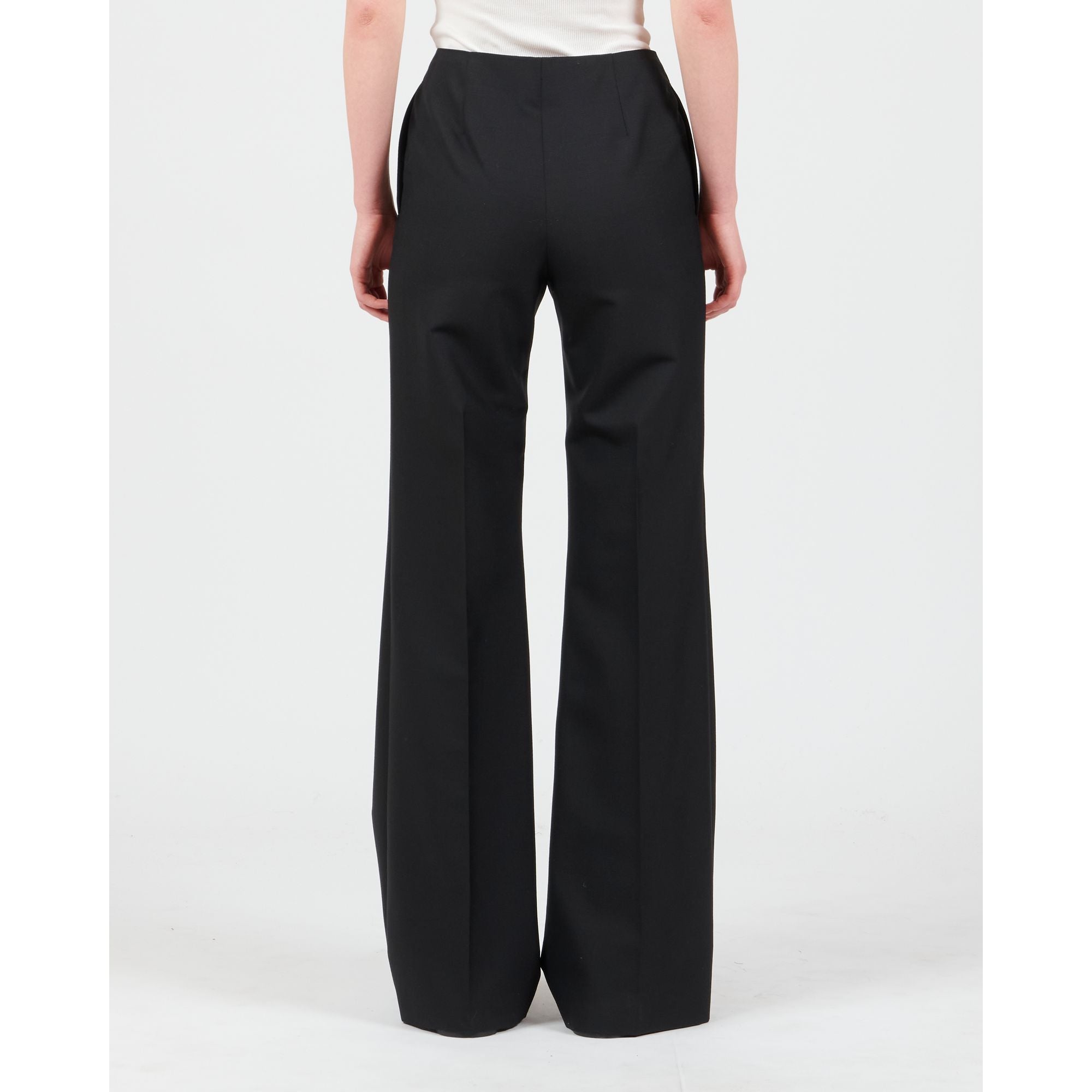 Women Bootcut Trousers - Black