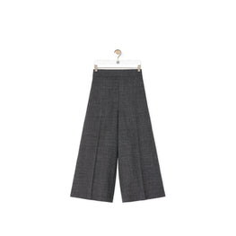 Women Cropped Trousers - Black/White