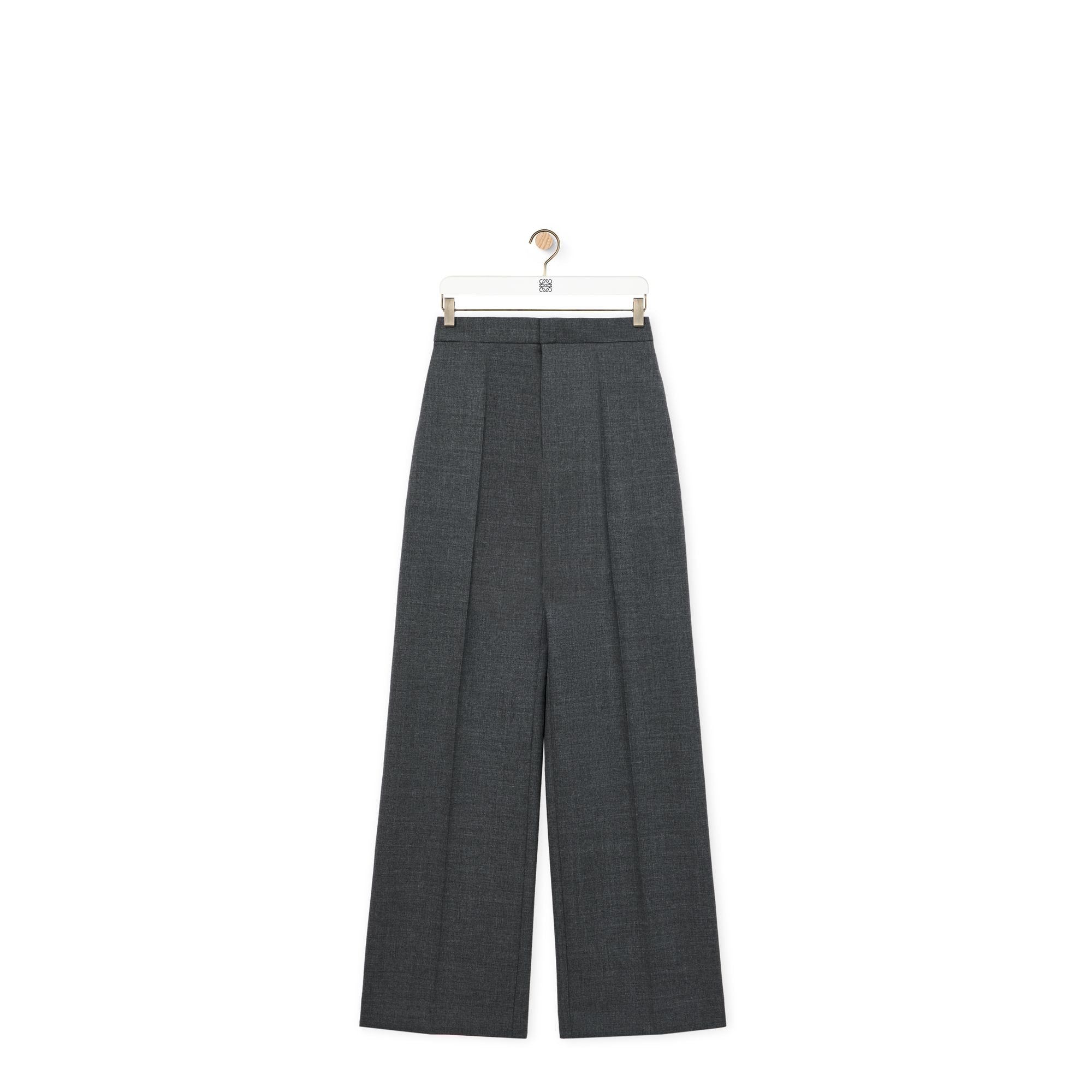 Women High Waisted Trousers Af - Dark Grey